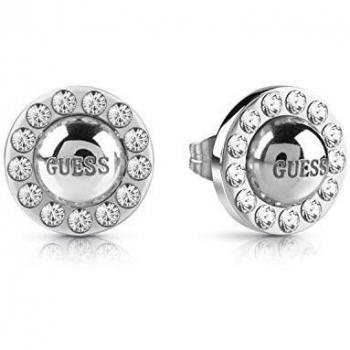 Guess Pendientes de botón Mujer chapado en plata - UBE28067