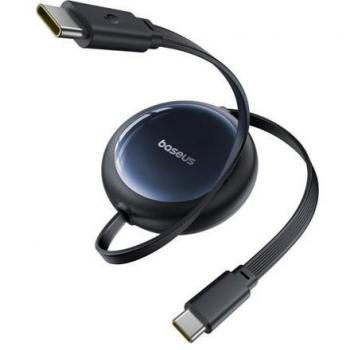 Cable Compacto de Carga Rápida USB-C a USB-C 100W 1,5m Negro Baseus Nomos