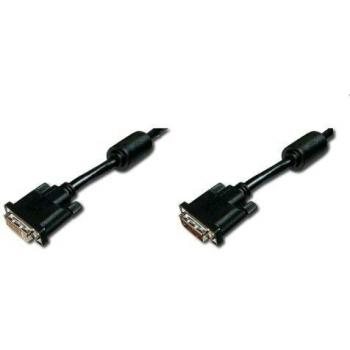 ASSMANN Electronic AK-320200-100-S cable DVI 10 m DVI-D Negro, Níquel - Cables DVI
