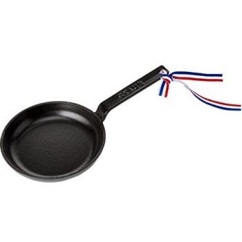 STAUB Mini sartén, Hierro Fundido, Negro Mate, 12 cm