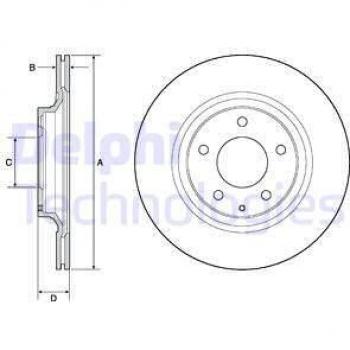 Disco de freno DELPHI BG4693C
