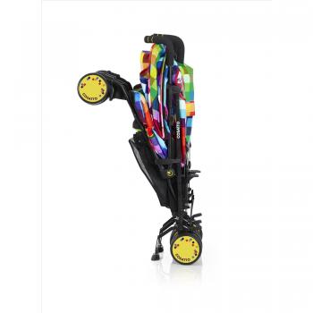 Cosatto Supa Dupa Pixelate - Silla de paseo gemelar con manillar ajustable y cesta, multicolor