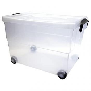 Caja de ordenación Eurobox de 60 litros con ruedas (4 unidades) Denox-Famesa