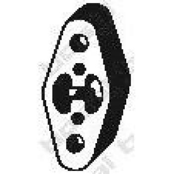 Soporte de goma para sistema de escape BOSAL 255-401