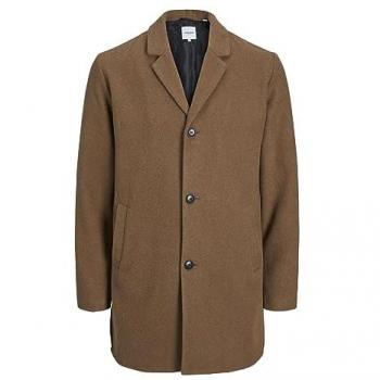 Abrigo de Hombre Jack & Jones Modelo Zac en Color Beig con Mezcla de Lana