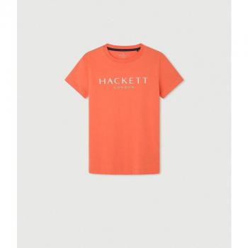 Camiseta Hackett London con logo estampado en color naranja