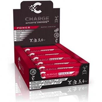Charge Sports Drinks Power - Sales Minerales para Deporte de Fuerza - 30 Sobres - Bebida Deportiva en Polvo con Electrolitos, Vitamina B y C - Sabor Lima Limón Pomelo - Sin Gluten