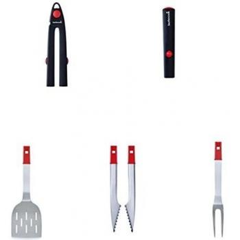 Set de Inicio de Barbacoa Barbecook MyClick (5 Piezas) con Accesorios Intercambiables en Negro