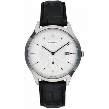 Reloj Hombre Cauny CEV007 - Reloj de acero inoxidable, esfera analógica, resistente al agua hasta 50 metros, movimiento de cuarzo, diseño clásico y elegante