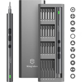 120 in 1 Mini Precision Electric Screwdriver Set Rechargeable Wireless Magnetic Kit