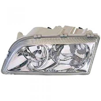 Faro Principal Izquierdo Nuevo para Volvo S40/V40 (95-00) - Manual/Eléctrico, Transparente, 5 Pines H7+H7