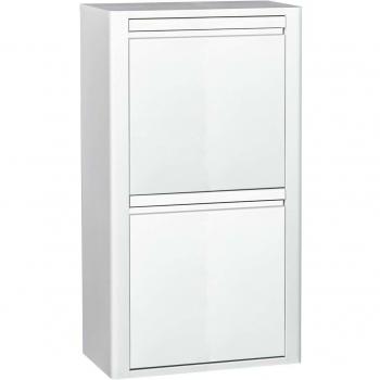 Duett - Cubo de basura blanco 4 compartimentos