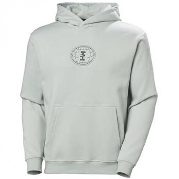 Helly Hansen Men's Graphic Fleece Hoodie - Green Mist, Size L