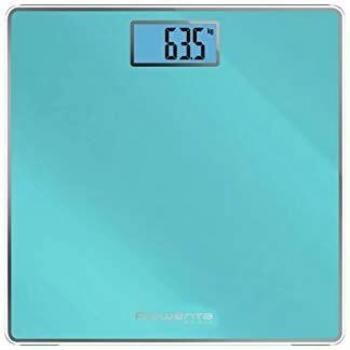 Rowenta bs1503 classic bascula de bano con pantalla lcd turquesa