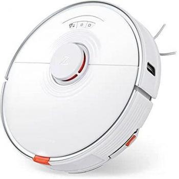 roborock S7 Robot Aspirador con Alexa 2500Pa App Monitoreo Mapeo multinivel Detección de alfombras Cepillo de Goma Flotante Elevación automática Inteligente para Mascotas[Blanco]