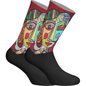 KISSES & LOVE Calcetines de caña larga estampados elásticos unisex, calcetines de algodón, calcetines hombre, calcetines mujer, calcetines caña alta, calcetines estampados y divertidos