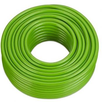 Manguera de Jardín Relaxdays 50 Metros, Sistema de Riego Universal 1/2 Pulgada, Plástico Verde Claro