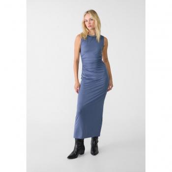 Indigo Long Open Back Dress S