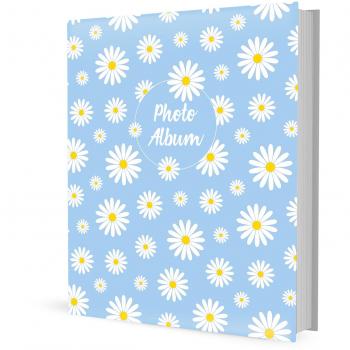 Album de Fotos Suave y Duradero con 48 Bolsillos para Fotos de 13x20cm - Diseño Daisy Dreams