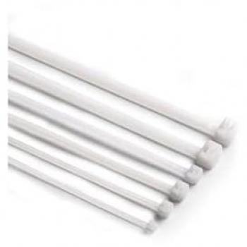 Brida nylon dentada blanca 7,6x370 mm 50 uds