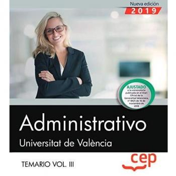Administrativo. Universitat de València. Temario. Vol.III: 3