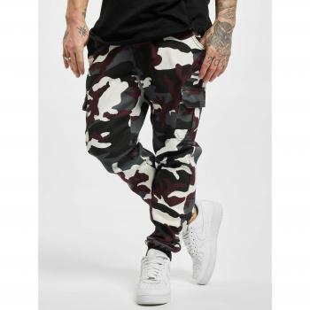Urban Classics Camo Cargo Jogging Pants 2.0 - Wine Camouflage