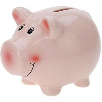 EDM 90253 Hucha Cerdito Rosa, 115x91x91 mm