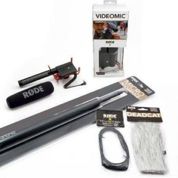 Rode VideoMic - Kit de audio Esenciales para videocámara, negro