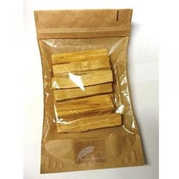 Palos grandes de madera de palo santo 6 unidades longitud aproximada 9 cm x 2 cm x 4 cm, peso aproximadamente 95–125 g, cosechada de forma sostenible de árboles caídos en Perú
