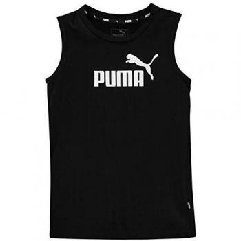 Puma Ess - Camiseta sin mangas para niño negro/blanco 11-12 años