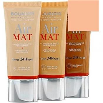 2 x Bourjois Air Mat Mattifying Foundation 30ml - 05 Beige Dore