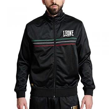 Sudadera de Hombre Leone1947 con Bandera Negra Talla 2XL