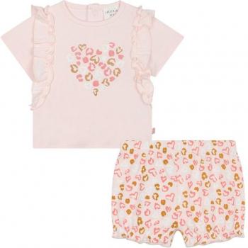 Conjunto de bebé niña Carrement Beau - camiseta y short en color rosa de algodón