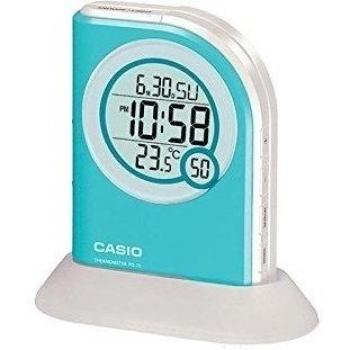 Casio PQ-75-2 - Despertador con termómetro, Color Azul