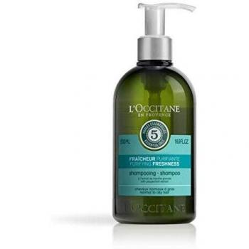 L'Occitane Purifying Freshness Shampoo 500ml - Cosmetics, Purifying, Refreshing, Suitable for oily hair types, Contains essential oils, Sulfate-free formula, Nourishing ingredients