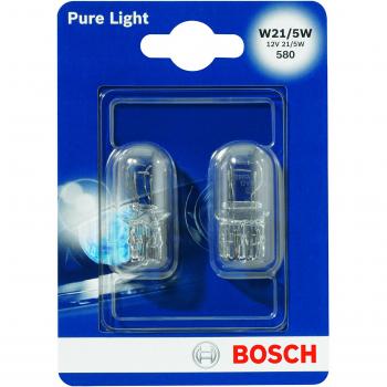 Bosch W21/5W Pure Light Lámparas para vehículos - 12 V 21/5 W W3x16q - Lámparas x2