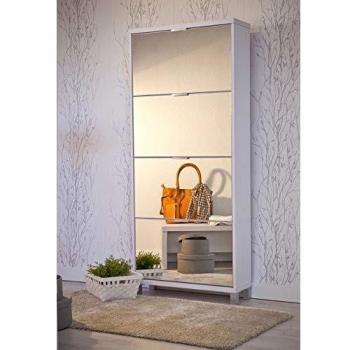 Mueble Zapatero con Espejo Danubio 32ab (Blanco)