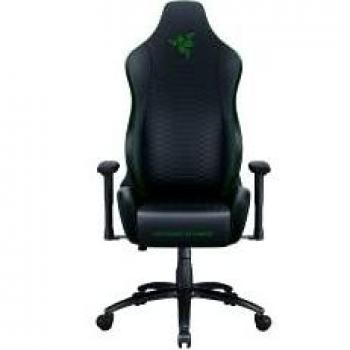 Razer Iskur X Ergonomic Gaming Chair with High Density Foam Cushion and PVC Leather, Black/Green