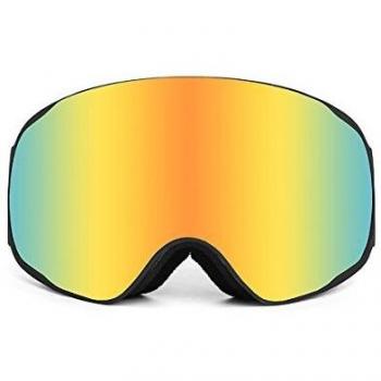 Paloalto Sunglasses Shasta – Gafas de esquí polarizadas Unisex, Negro/Oro