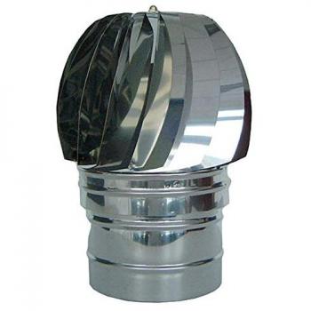 Sombrerete T Estufa Extractor Galvanizado 300 mm Giratorio