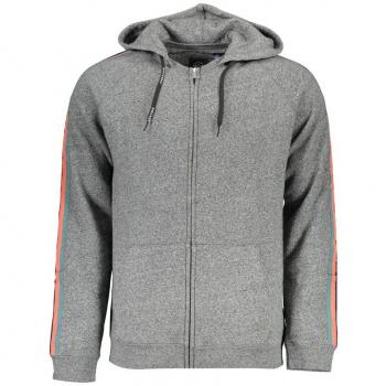 Dockers Gray Cotton Zip-Through Hooded Sweater - XL