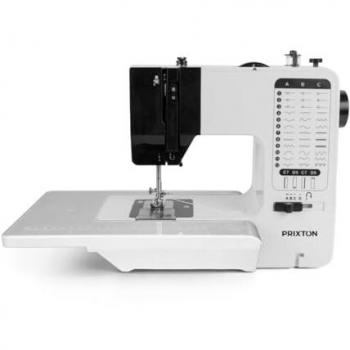 Máquina de Coser Prixton P125 - 38 Puntadas, 2 Velocidades, Tabla Expandible, Cajón para Accesorios, Lámpara y Pedal Incluido