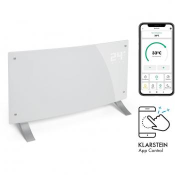 Calefactor Convector Curvo Inteligente Klarstein Bornholm 2000W Control por App y Temporizador