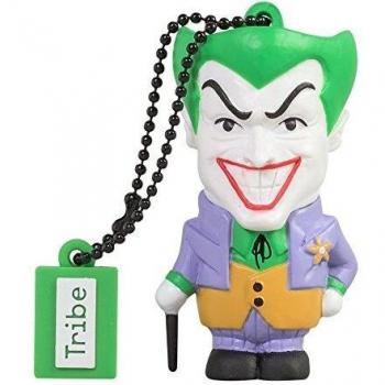 Tribe Warner Bros DC Comics Joker - Memoria USB 2.0 de 8 GB Pendrive Flash Drive de Goma con Llavero, Multicolor