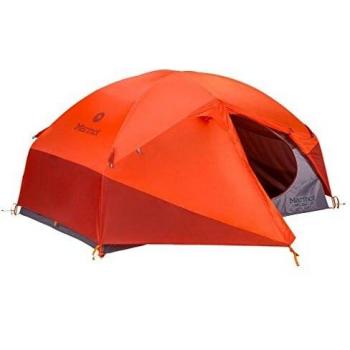 Marmot Ma1Px Limelight 2P Ultralight 2 Person Tent, Small 2 Man Trekking Tent, Camping Tent, Absolutely Waterproof - Cinder/Rusted Orange, 2 Persons