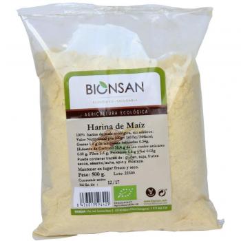 Bionsan Harina de Maíz Ecológica - 6 Bolsas de 500 gr - Total: 3000 gr