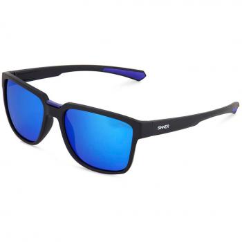 Sinner Knoll Polarized Sunglasses in Matte Black & Blue Oil