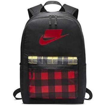 NIKE Nk Heritage Bkpk-2.0 AOP Hombre, Black/University Red/University Red, Talla Única