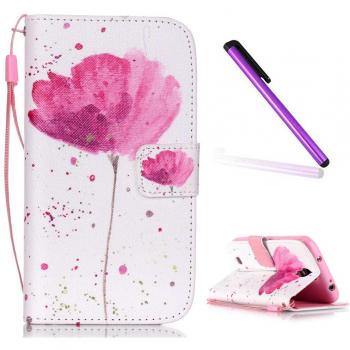 Funda Samsung Galaxy S4 I9500,EMAXELERS Carcasa Con Flip case cover,Funda Galaxy S4 Deseando lindo Girasol diseño Flip case cover,wallet Case para Samsung Galaxy S4,Cierre Magnético,Función de Soporte,Billetera con Tapa Tarjetas Patrón flor de Libro S