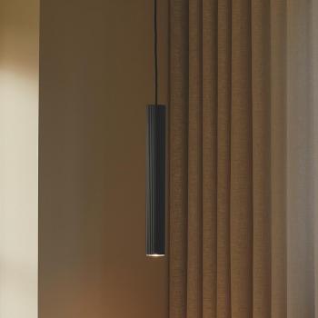 Lámpara colgante Vico, pantalla metálica negra, 1 luz, sin bombilla incluida